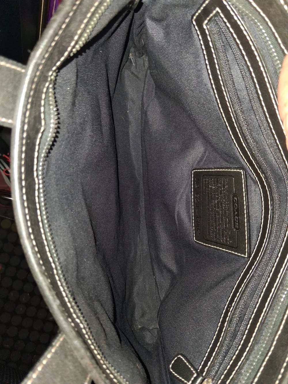 Coach Vintage Black Signature C Jacquard Soft Tote Bag